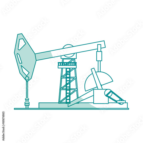 Oil pump silhouette icon vector illustration graphic design