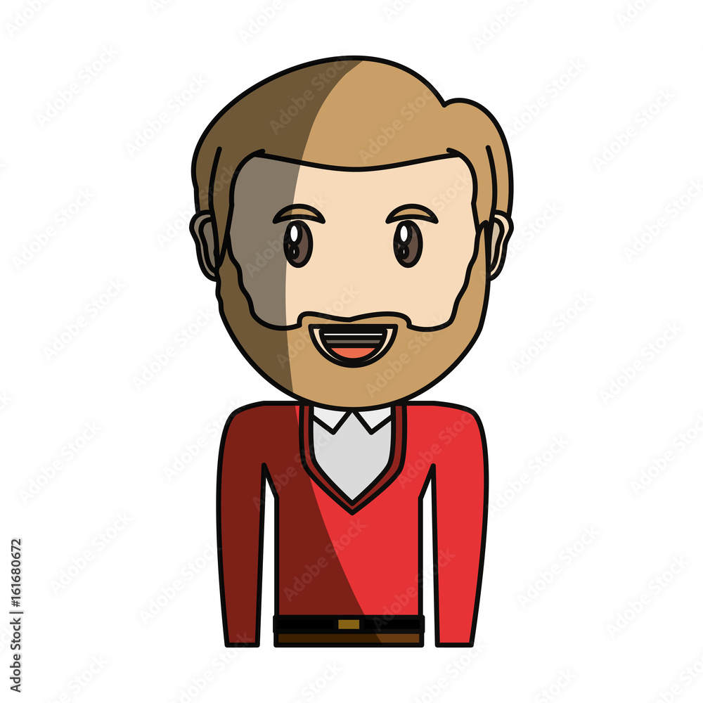Adult face cartoon icon vector illustration graphic design Adult face cartoon icon vector illustration graphic design