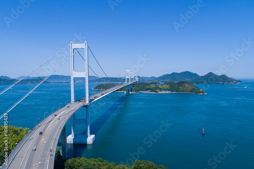 来島海峡大橋（しまなみ海道） 空撮