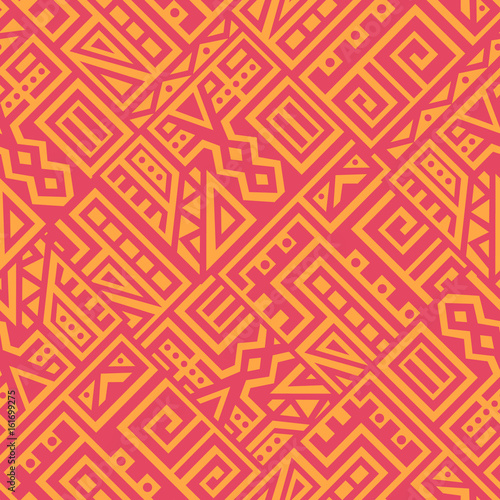 Abstract Vector Seamless Pattern in Ethnic Style photo