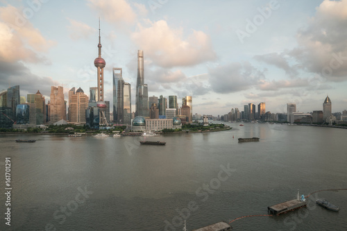 Beautiful shanghai city skyline