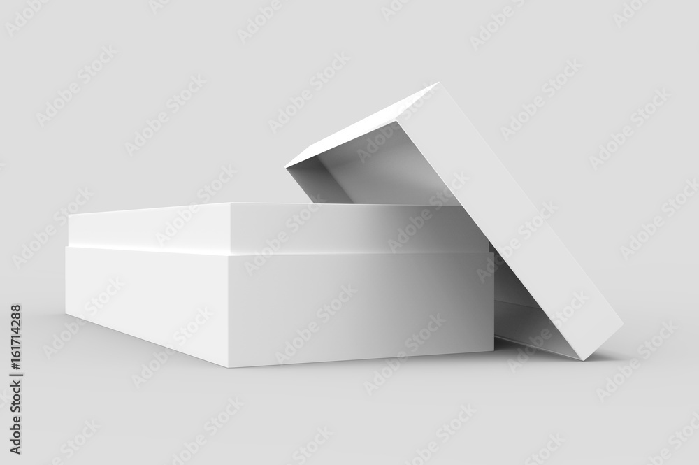 blank paper box