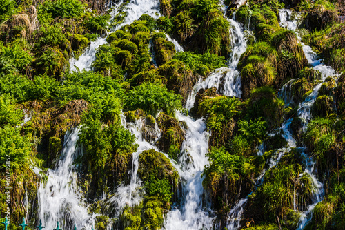 Small waterfall in the mountains of Serra da Estrella. County of Guarda. Portugal