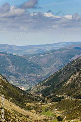 Landscape in the Serra da Estrela mountains. County of Guarda. Portugal