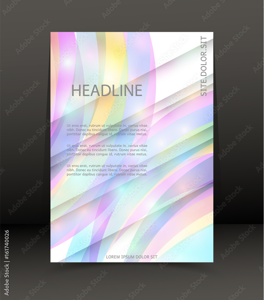 Abstract background for brochure, cover. Template for the poster. Vector.