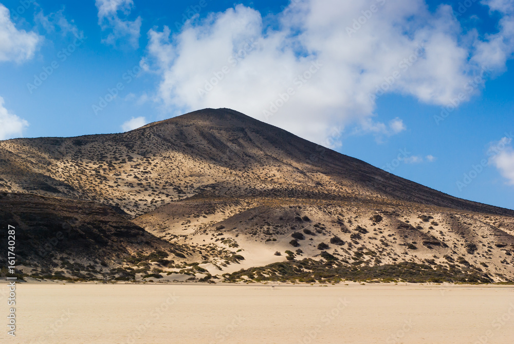Southern Fuertevetura, beach of Sotavento. Fuerteventura. Canary Islands. Spain