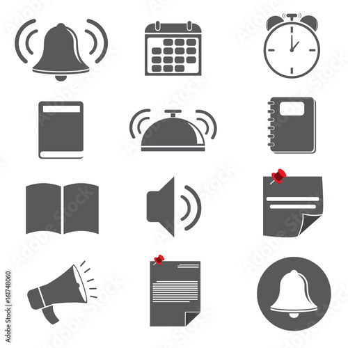 remider icon concept. vector illustration.