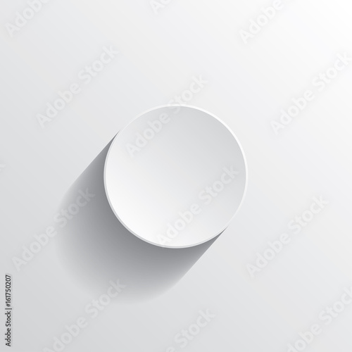 Circle paper white shadow