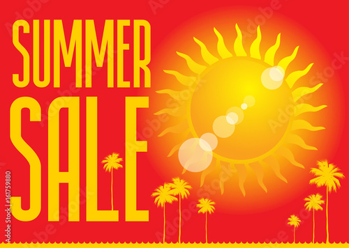Summer Sale design template.