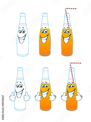 cartoon bottle