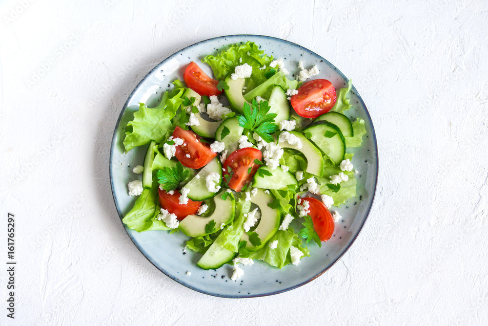 Vegetable salad with feta Vegetable salad with feta