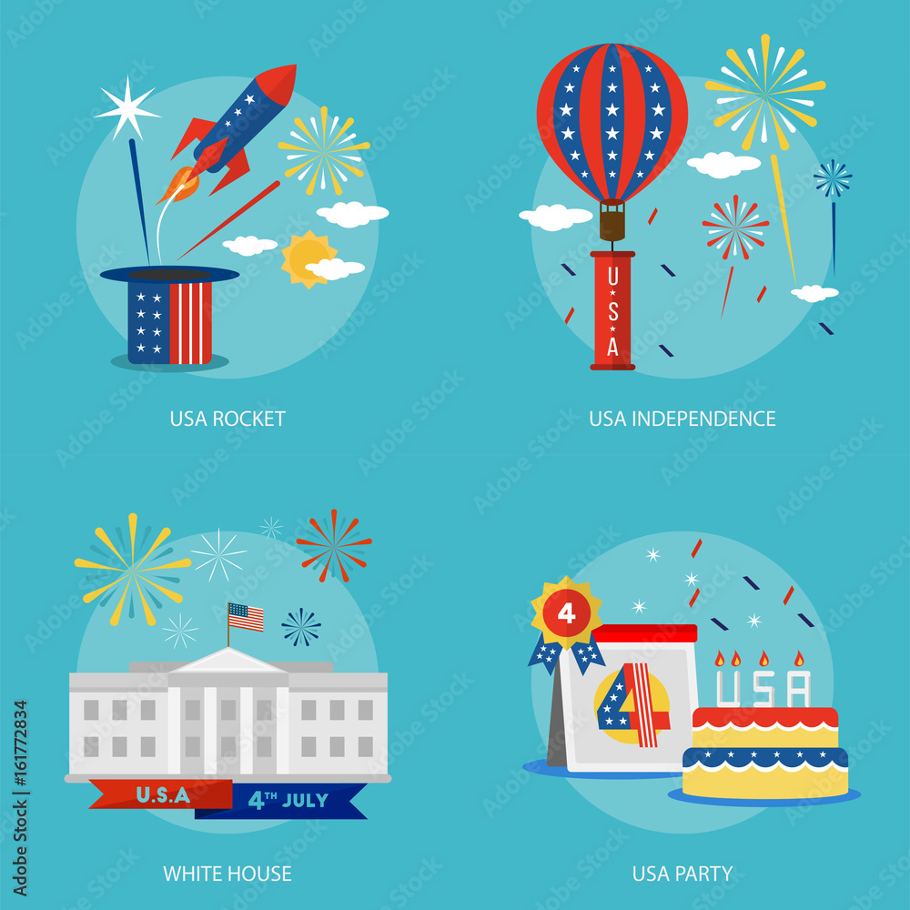 Independence Day of USA Conceptual Design