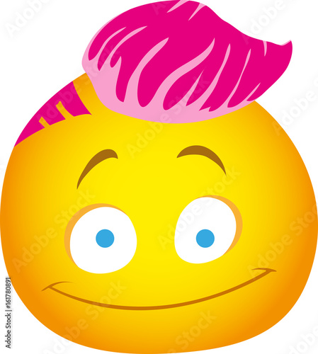 Emoji with short hair