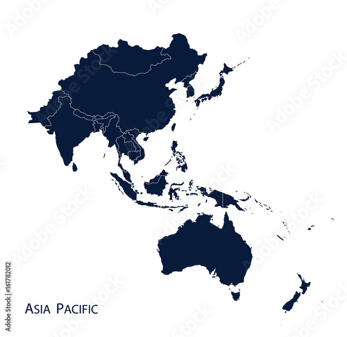Map of Asia Pacific photo