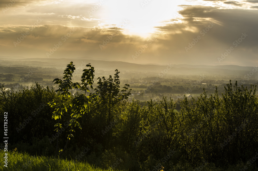 Obraz premium wschód, zachód słońca 