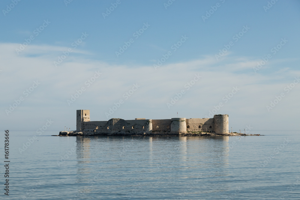 Kız Kalesi (the maiden's castle) in the Mediterranean sea 