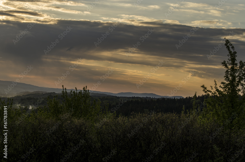 Fototapeta premium wschód, zachód słońca
