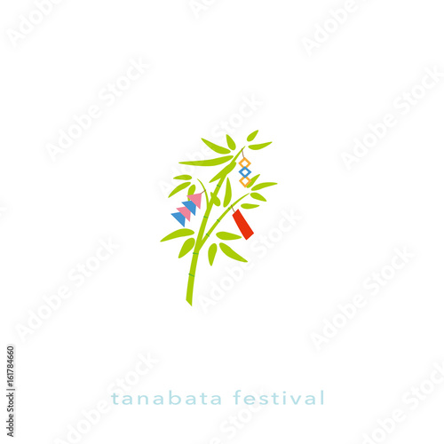 七夕　アイコン　笹飾り