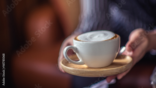 Hot Vanilla Cappuccino Coffee