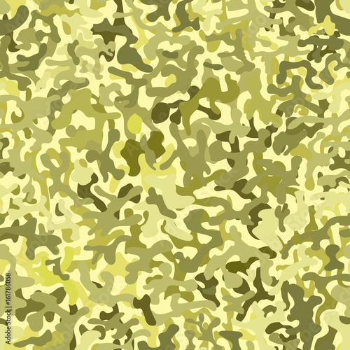 Brown camouflage background. Sand desert seamless pattern