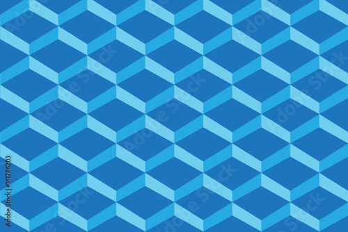Modern blue rhombus pattern