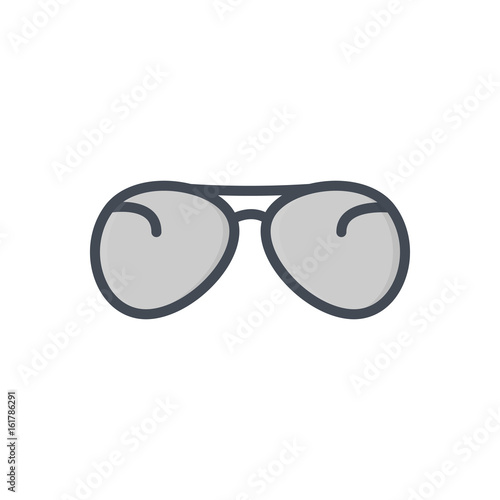 Glasses Sun accessory colored icon