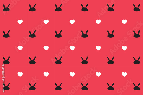 Pink rabbit pattern