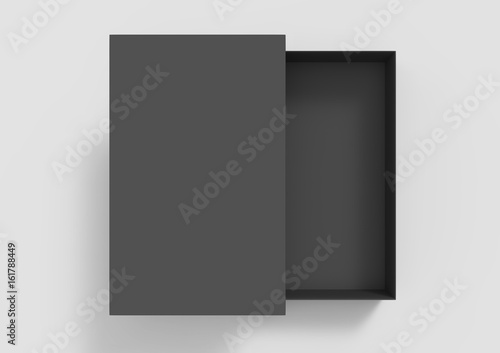 black paper box