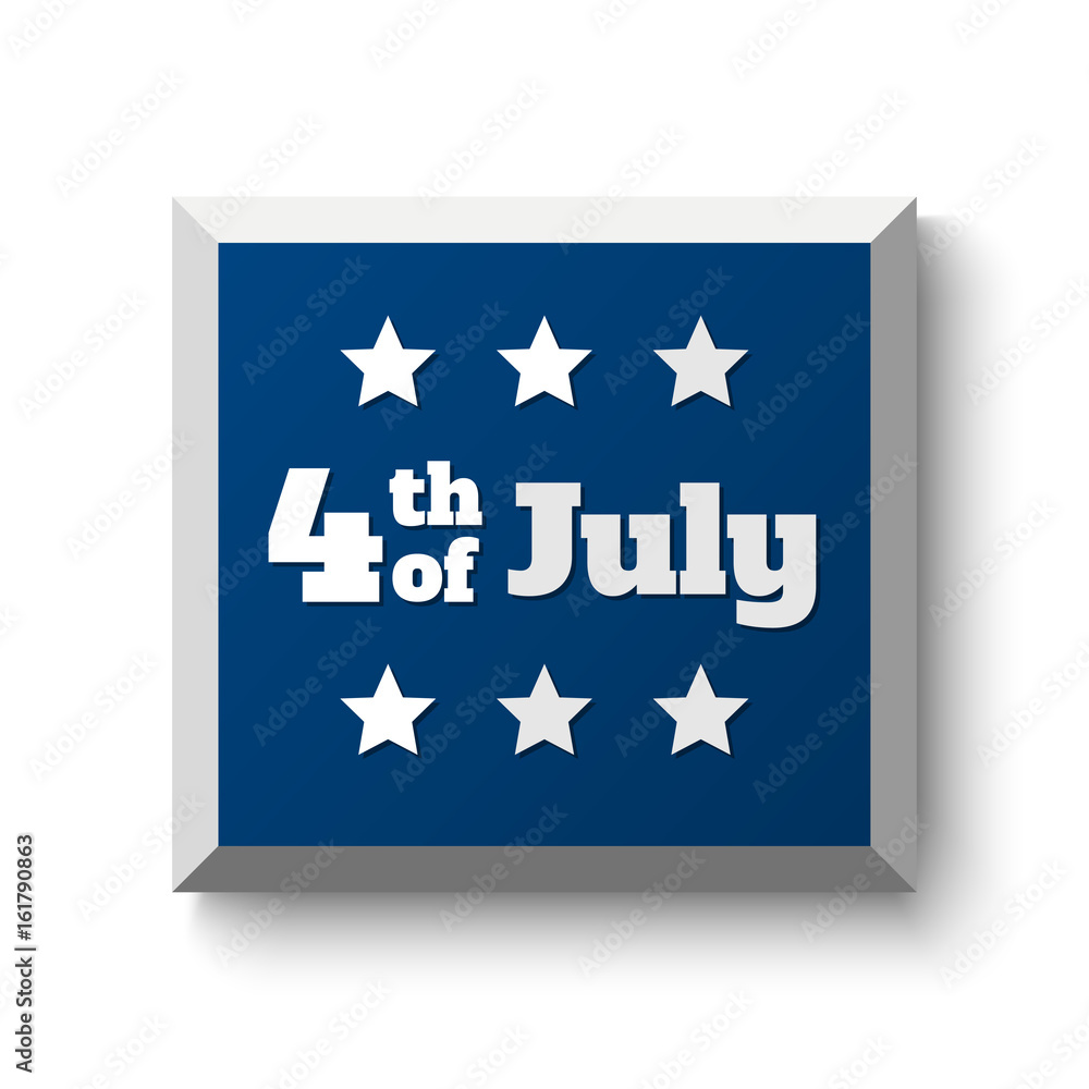 Fourth of July. United States independence day . July fourth typographic design. Vector illustration Fourth of July. United States independence day . July fourth typographic design. Vector illustration