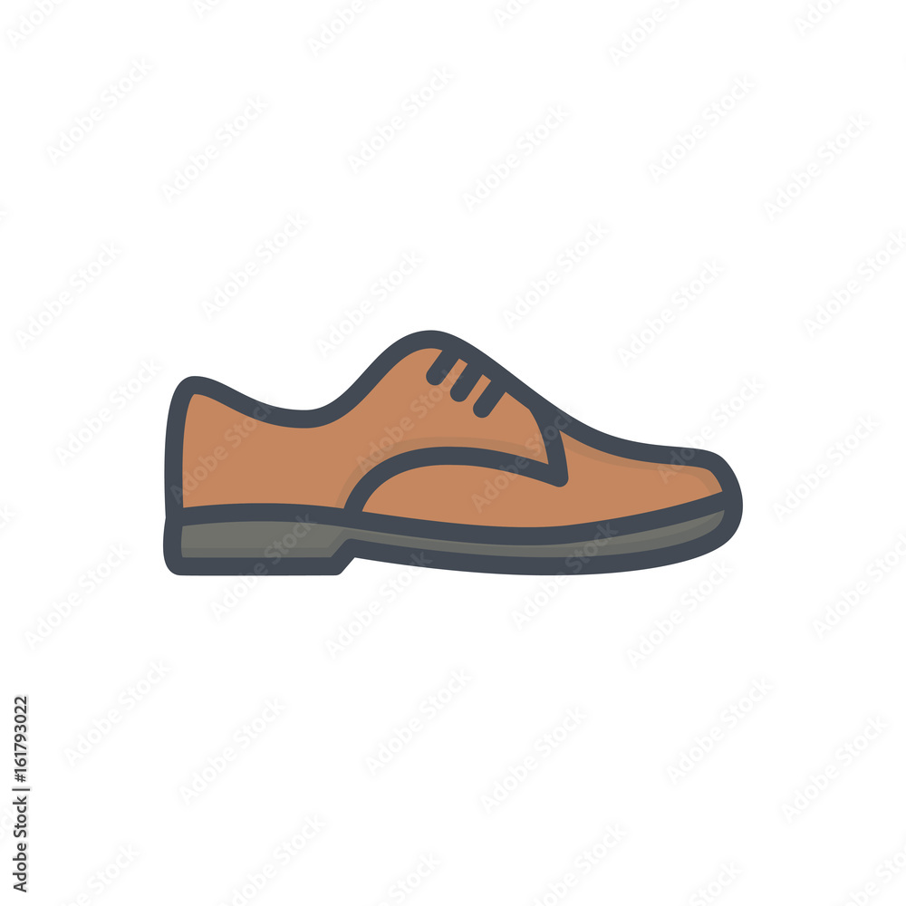 Men Classic Shoes Clothes Colored Icon Men Classic Shoes Clothes Colored Icon