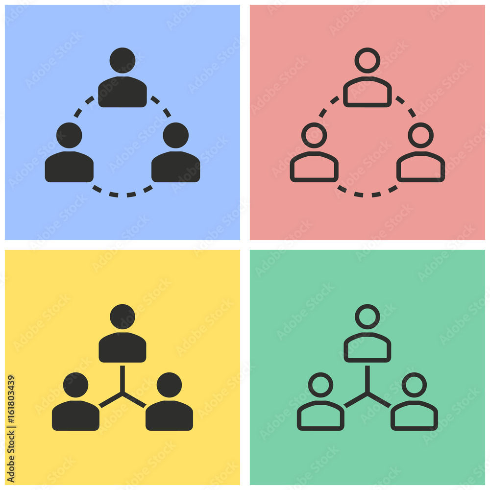 Human interaction - vector icon. Human interaction - vector icon.