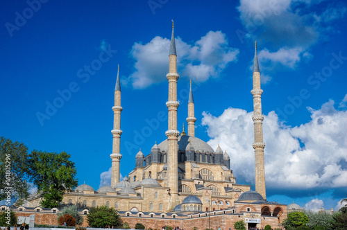 Panoramic view of Selimiye Mosque, Edirne photo