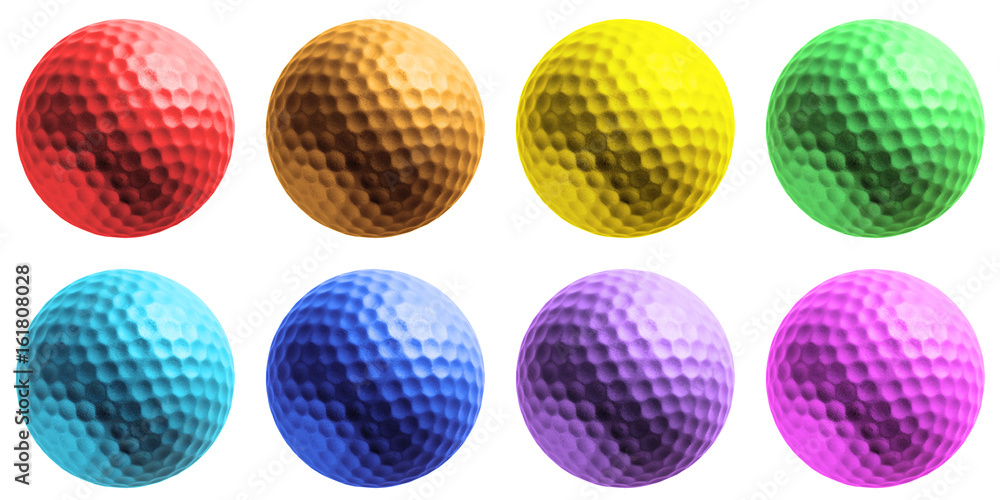golf ball on white background golf ball on white background