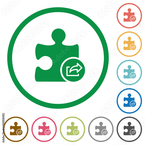 Export plugin flat icons with outlines