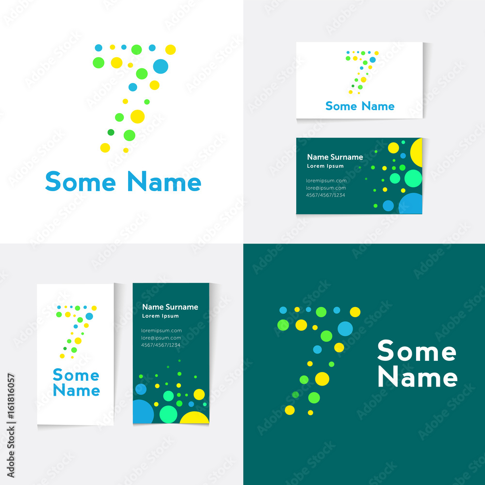 Creative Number 7 design vector template on The Business Card Template. Abstract Colorful Alphabet .Friendly funny.ABC Typeface.Type Characters Logotype. Creative Number 7 design vector template on The Business Card Template. Abstract Colorful Alphabet .Friendly funny.ABC Typeface.Type Characters Logotype.