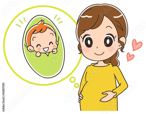 妊娠のイラスト素材