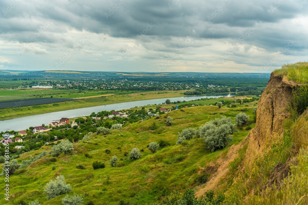 East Europe Nister river landscape