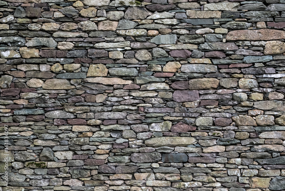 Mixed slate wall texture
