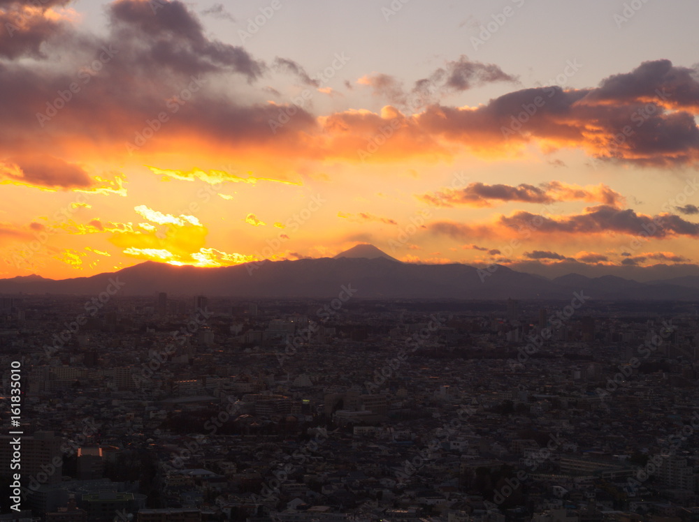 Obraz premium sunset view