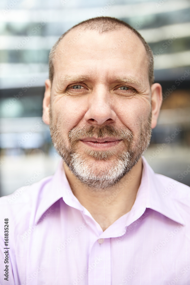 Face of middle-aged man Face of middle-aged man