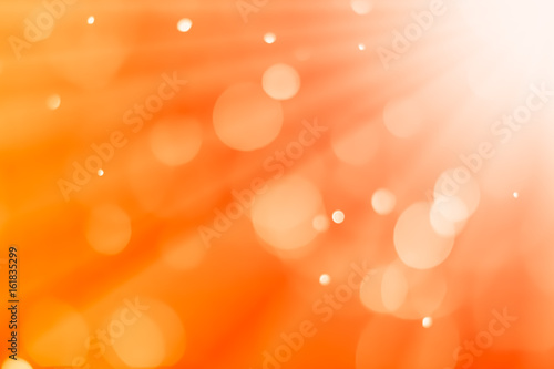 bokeh background orange