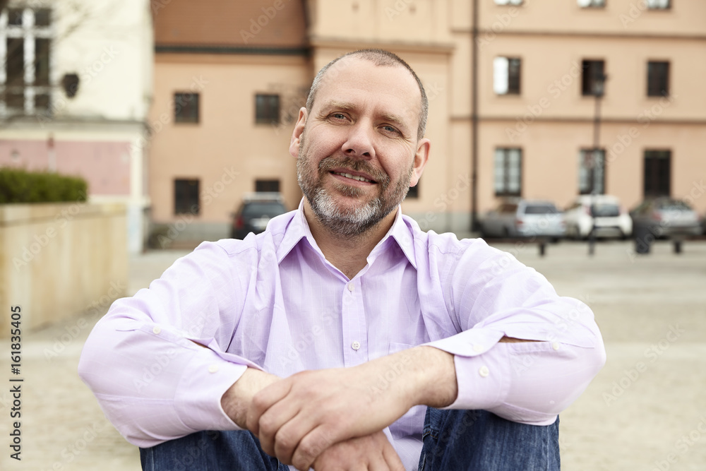 Fototapeta premium Relaxed businessman