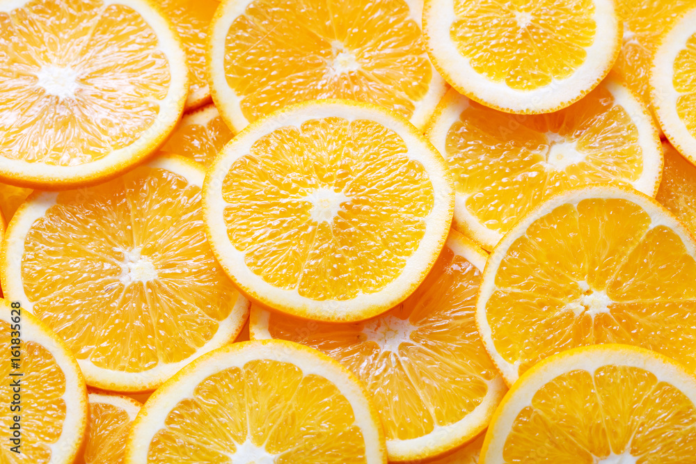 close up of orange slices background close up of orange slices background