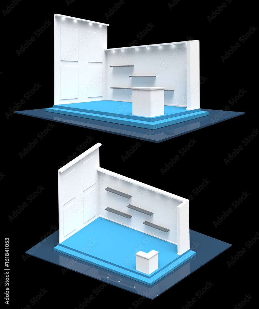 Modern exhibition stand gallery style 3D Modern exhibition stand gallery style 3D