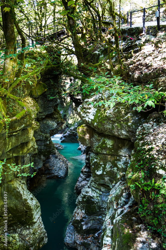 Martvil Canyon, Georgia, Kutaisi. River, lakes, waterfalls. Martvil Canyon, Georgia, Kutaisi. River, lakes, waterfalls.