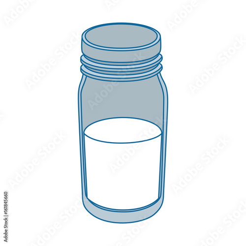 isolated milk bottle vector illustration graphic design
