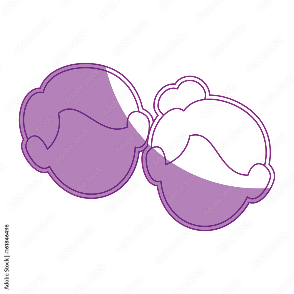 cute couple faces icon vector illustration graphic design cute couple faces icon vector illustration graphic design