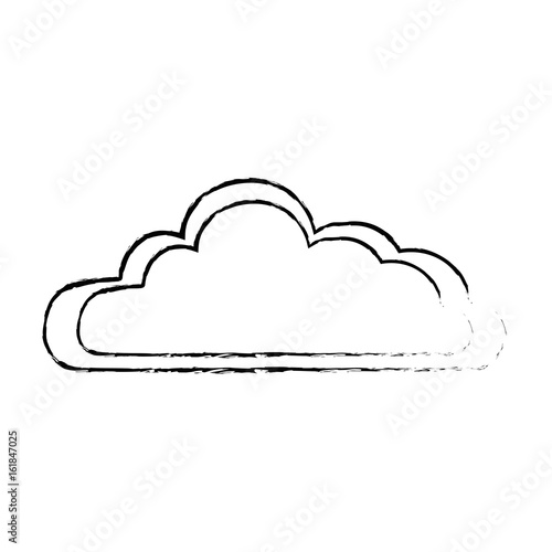 isolated cute clouds icon vector illustration graphic design