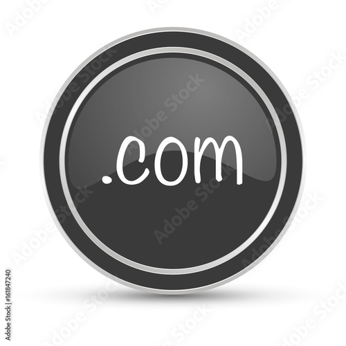 Schwarzer Button - com Domain Web