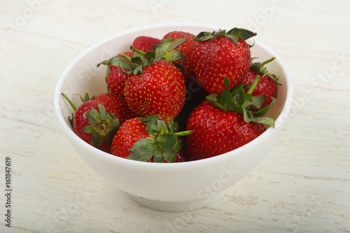 Strawberry in the bowl